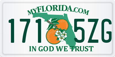 FL license plate 1715ZG