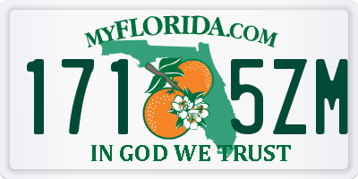 FL license plate 1715ZM