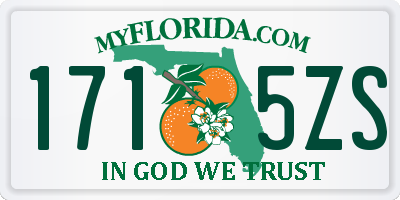 FL license plate 1715ZS