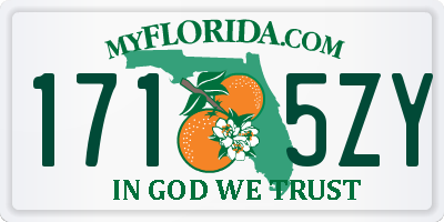 FL license plate 1715ZY