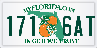 FL license plate 1716AT