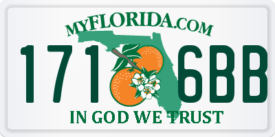 FL license plate 1716BB