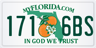 FL license plate 1716BS