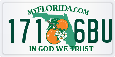 FL license plate 1716BU