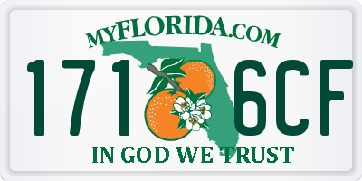 FL license plate 1716CF
