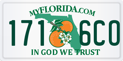 FL license plate 1716CO
