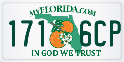 FL license plate 1716CP
