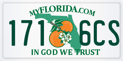 FL license plate 1716CS