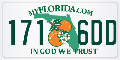 FL license plate 1716DD
