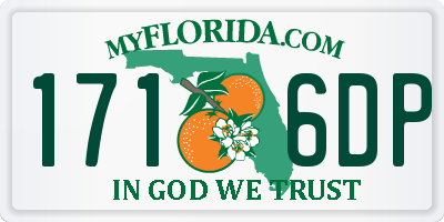 FL license plate 1716DP