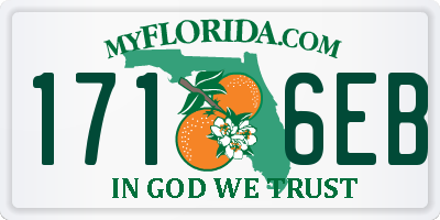 FL license plate 1716EB