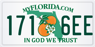 FL license plate 1716EE