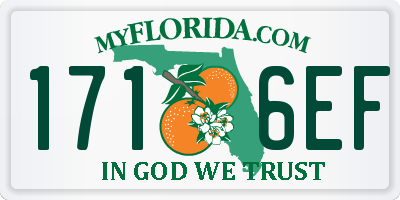 FL license plate 1716EF