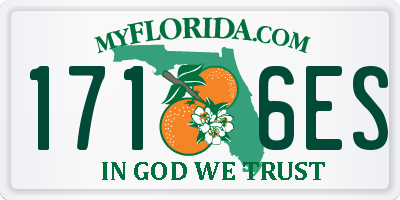 FL license plate 1716ES