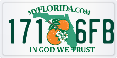 FL license plate 1716FB