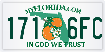 FL license plate 1716FC