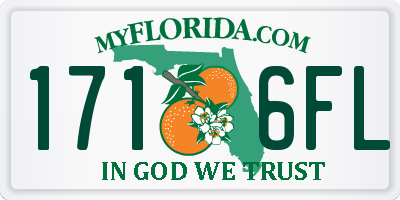 FL license plate 1716FL