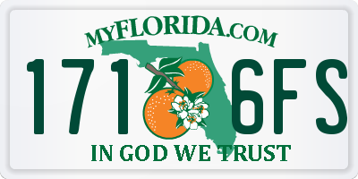 FL license plate 1716FS