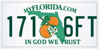 FL license plate 1716FT
