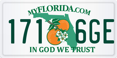 FL license plate 1716GE