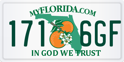 FL license plate 1716GF