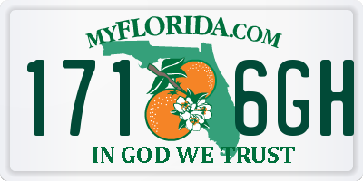 FL license plate 1716GH