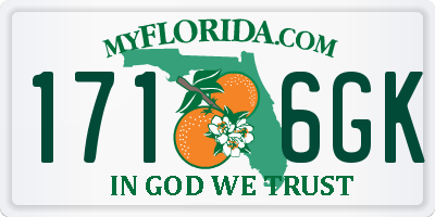 FL license plate 1716GK