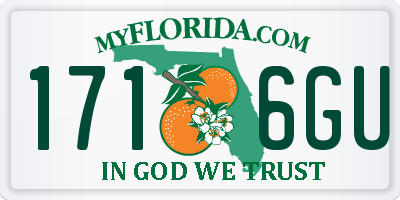 FL license plate 1716GU