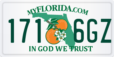 FL license plate 1716GZ