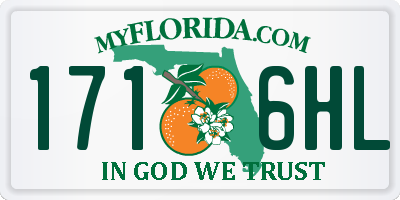 FL license plate 1716HL