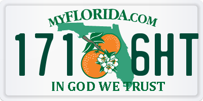 FL license plate 1716HT