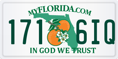 FL license plate 1716IQ