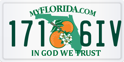 FL license plate 1716IV