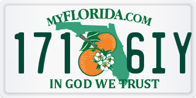 FL license plate 1716IY