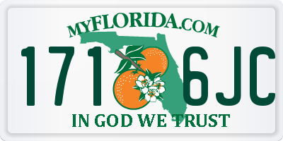 FL license plate 1716JC