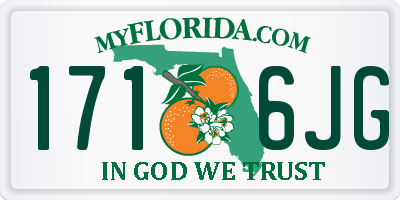 FL license plate 1716JG