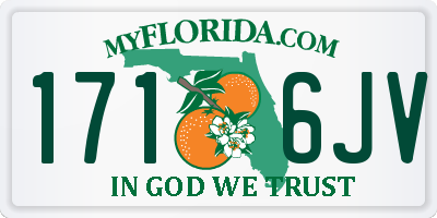 FL license plate 1716JV