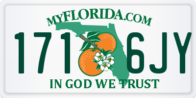 FL license plate 1716JY