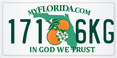 FL license plate 1716KG