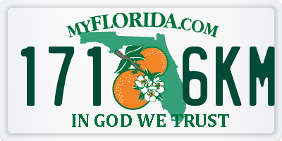 FL license plate 1716KM