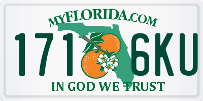 FL license plate 1716KU