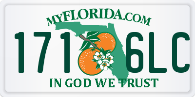 FL license plate 1716LC