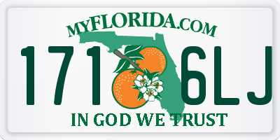 FL license plate 1716LJ