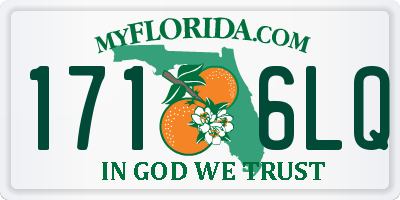 FL license plate 1716LQ