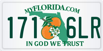 FL license plate 1716LR