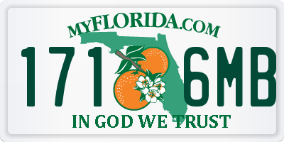 FL license plate 1716MB