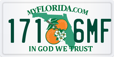FL license plate 1716MF