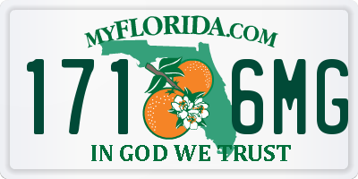 FL license plate 1716MG