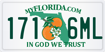 FL license plate 1716ML