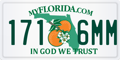 FL license plate 1716MM